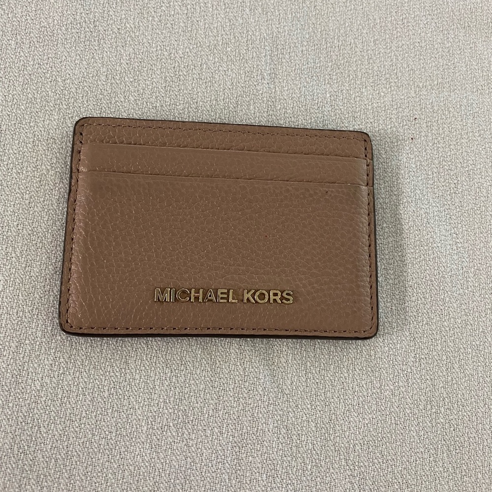 Michael Kors Pebbled Leather Card Case